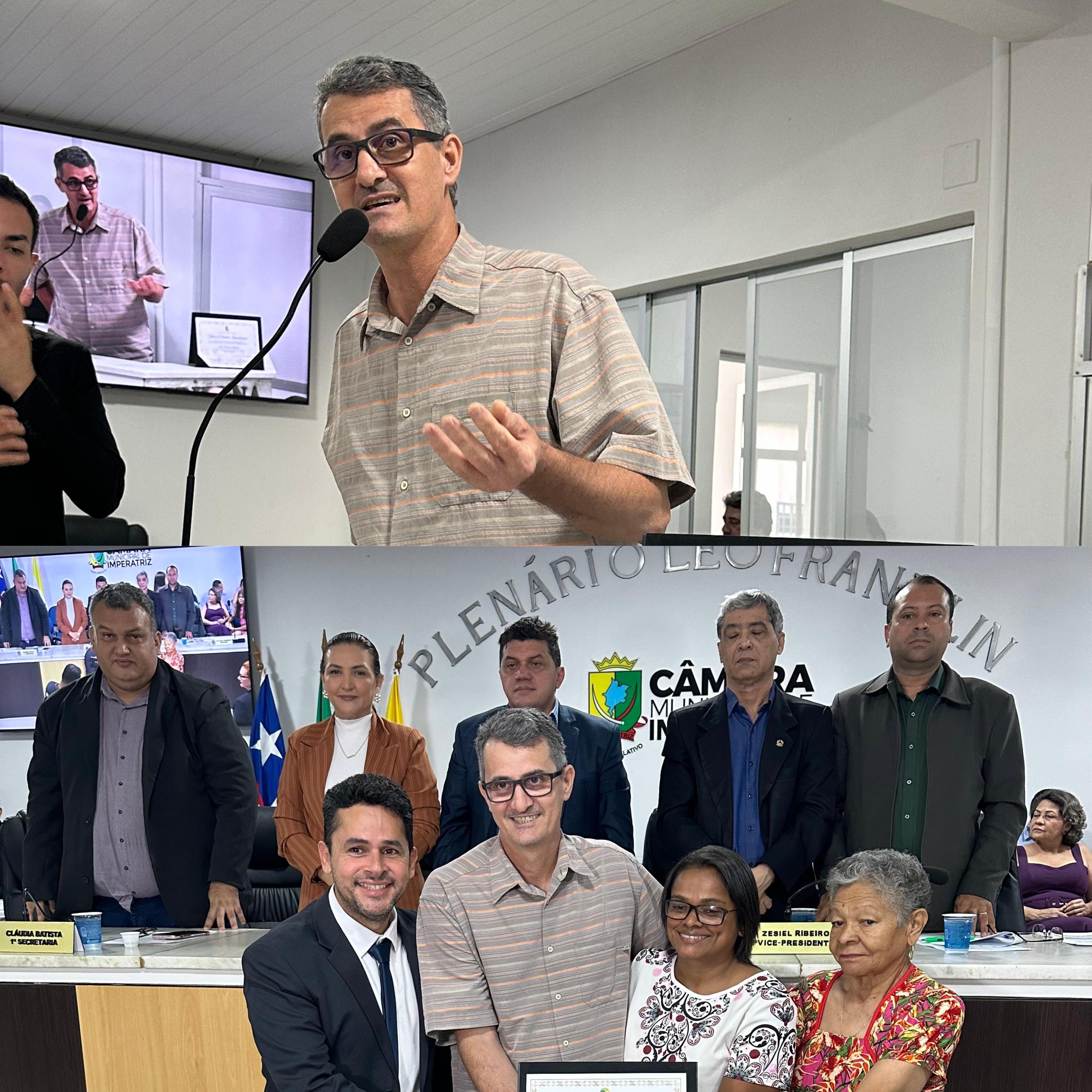 Carol Pereira e Ivair Roberto recebem honrarias na Câmara Municipal