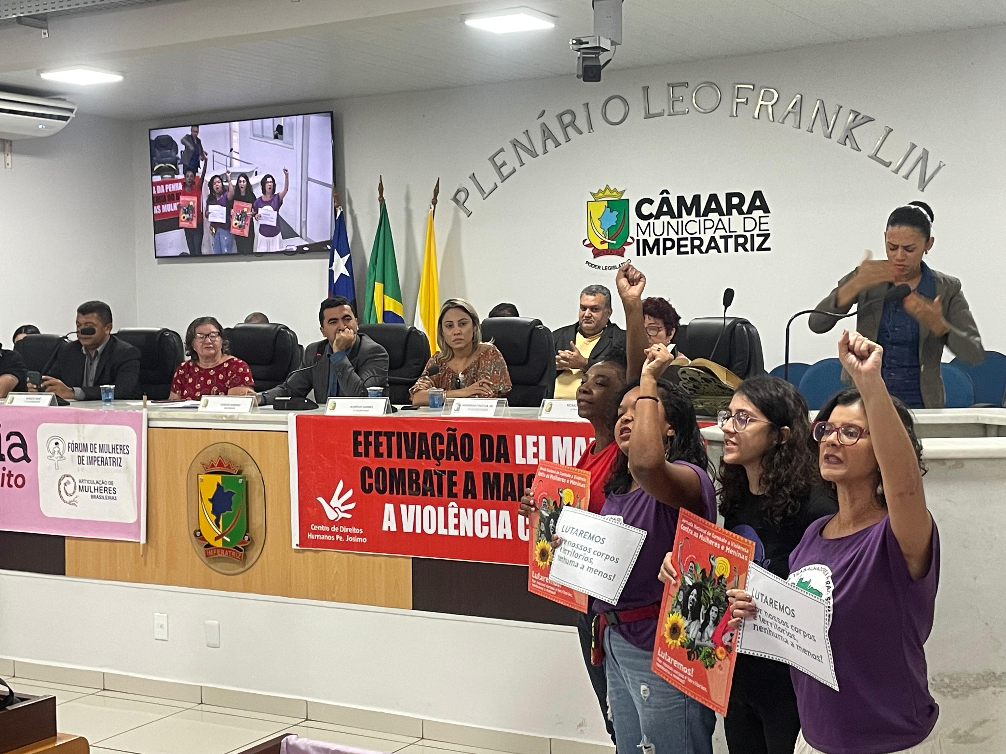 Audiência na Câmara Municipal aborda Campanha Internacional pelo Fim da Violência contra Mulher...