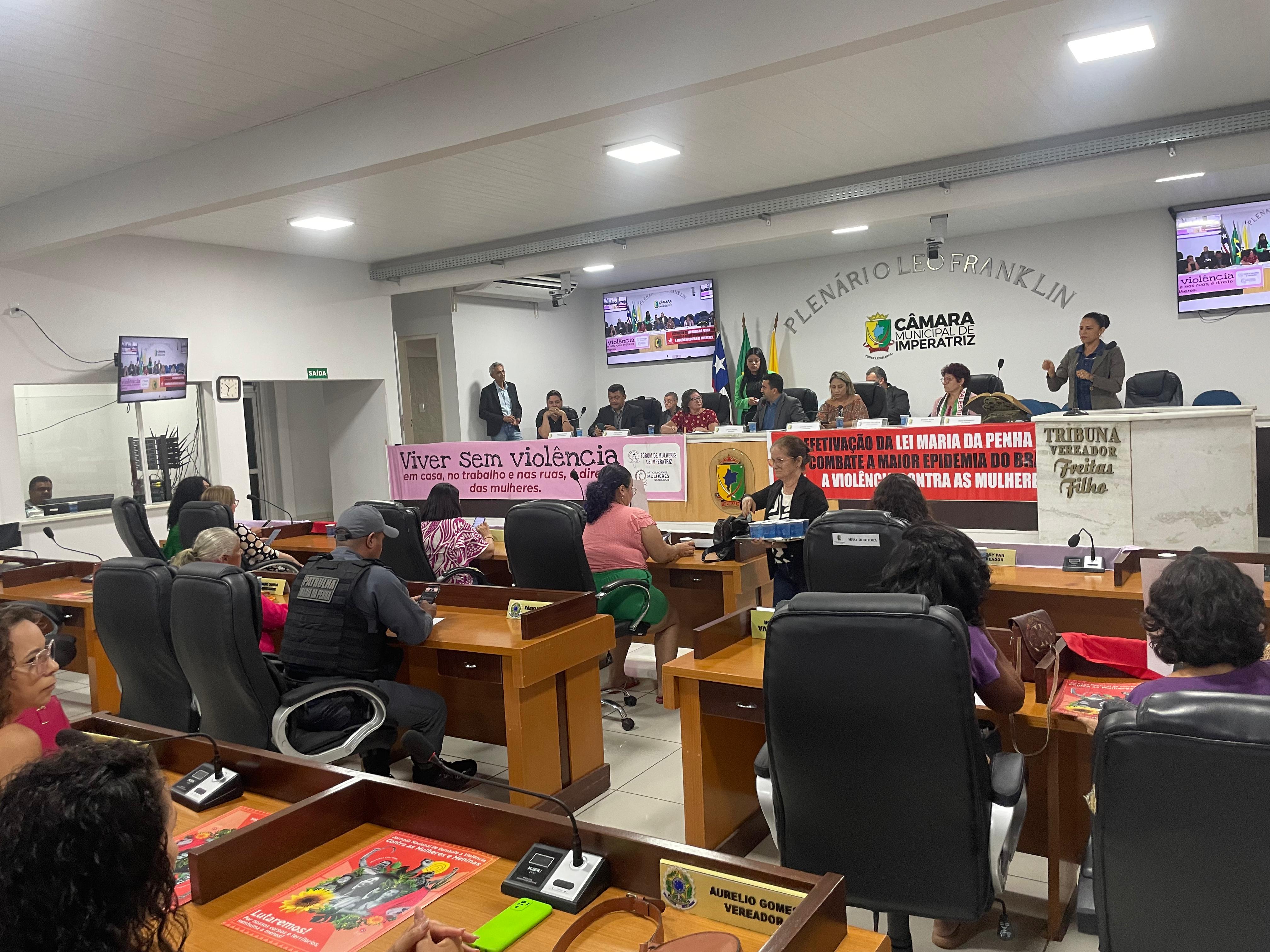 Audiência na Câmara Municipal aborda Campanha Internacional pelo Fim da Violência contra Mulher...